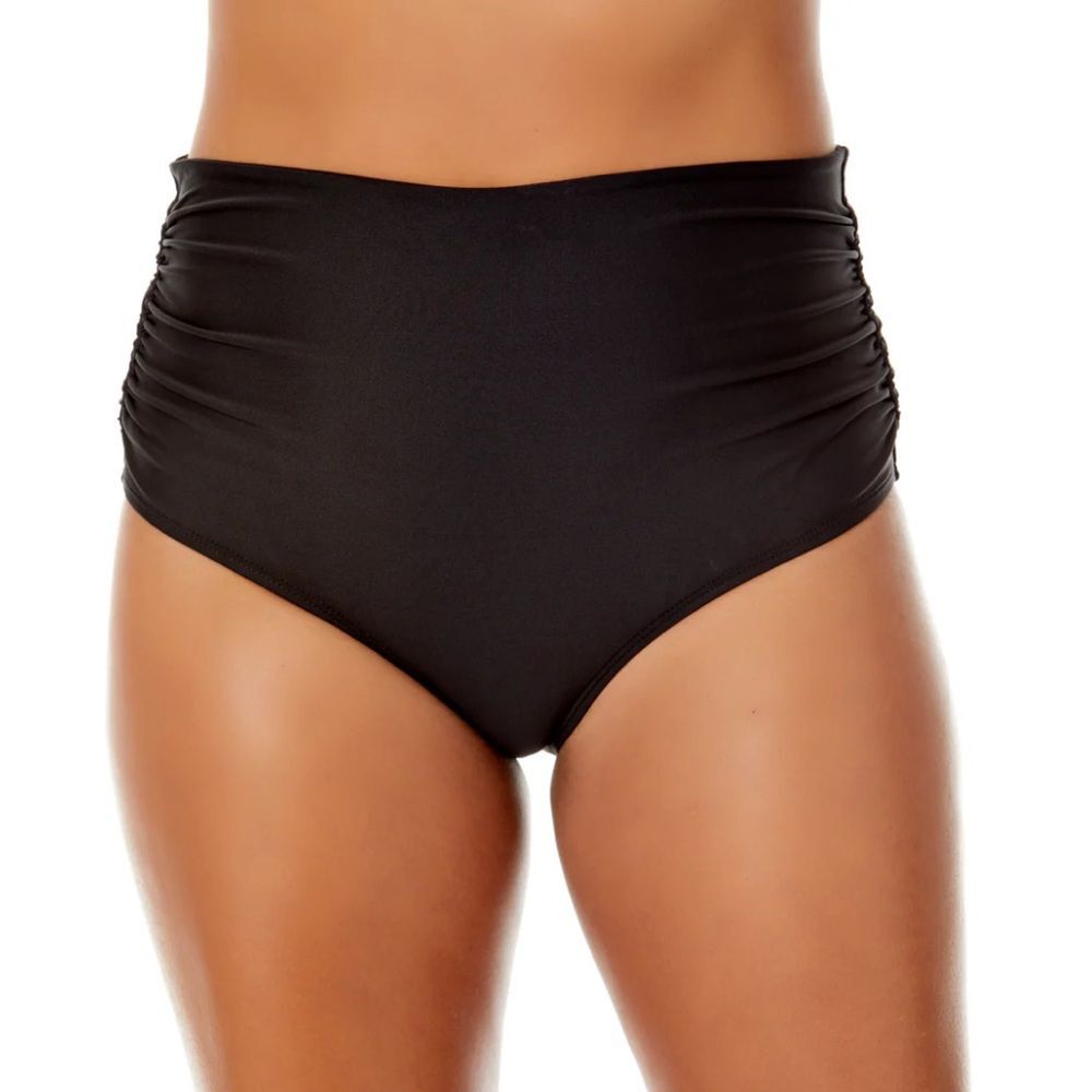Anne Cole Women's Size Medium Side Shirred High Waist Bikini Bottom